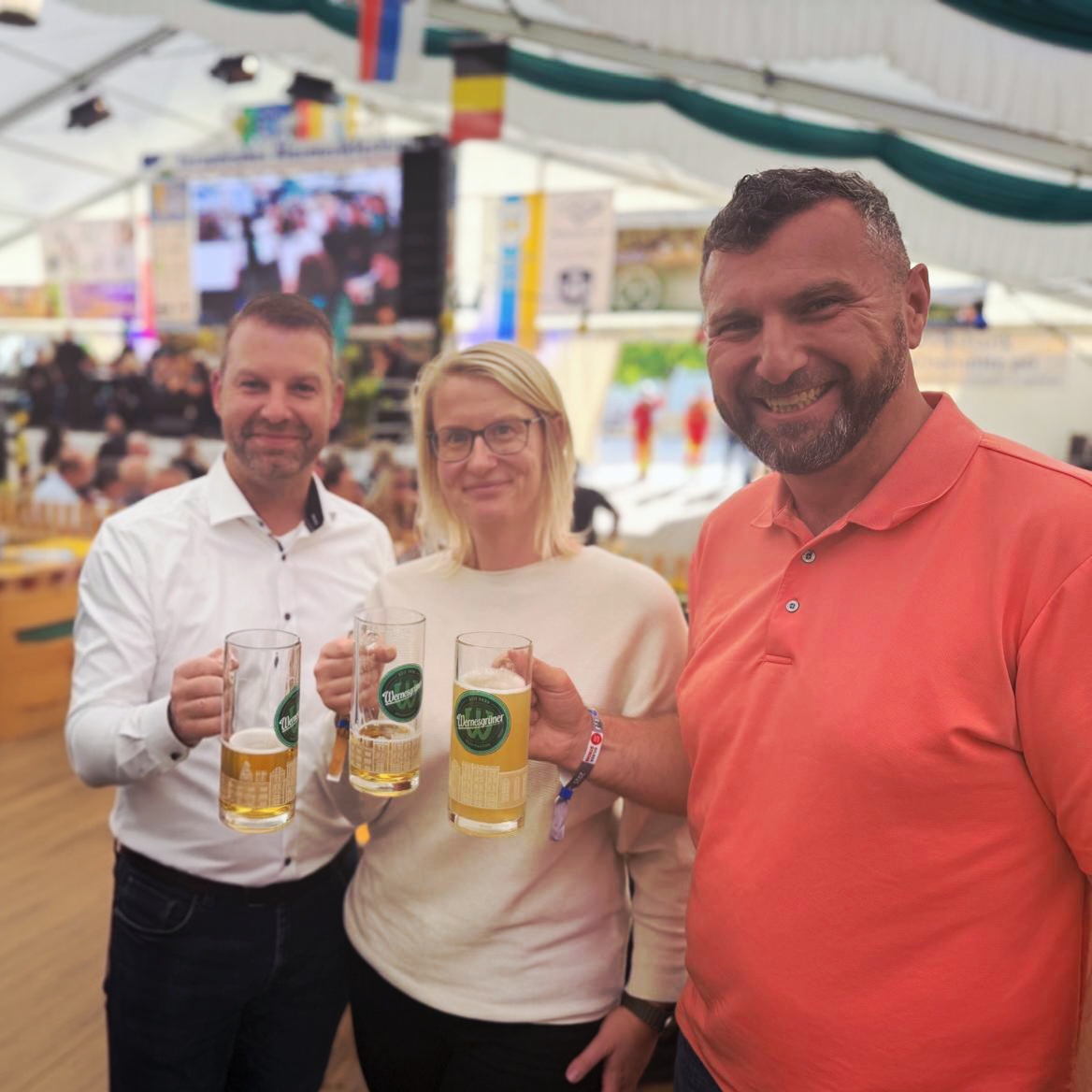 Besuch zum Blasmusikfestival in Aue-Bad Schlema